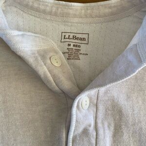 L.L. Bean Cream Button-Up Shirt